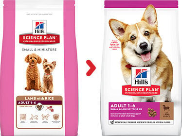 Hill's Sience Plan Small & Mini Adult ėdalas šunims su ėriena ir ryžiais, 1,5 kg kaina ir informacija | Sausas maistas šunims | pigu.lt
