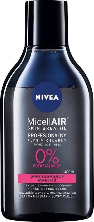 Dvifazis makiažo valiklis Nivea Micell Air Skin Breathe 400 ml цена и информация | Veido prausikliai, valikliai | pigu.lt