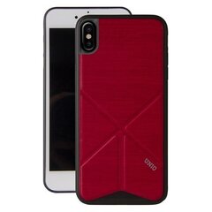 Uniq case Transforma Ligne, skirtas iPhone X / Xs, raudonas kaina ir informacija | Telefono dėklai | pigu.lt