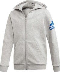 Свитер для мальчиков Adidas Must Haves Badge of Sport Track Jr Hoodie 116см цена и информация | Свитеры, жилетки, пиджаки для мальчиков | pigu.lt