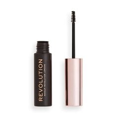 Antakių tušas Makeup Revolution 6 ml, Dark Brown kaina ir informacija | Antakių dažai, pieštukai | pigu.lt