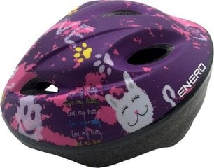Регулируемый детский велосипедный шлем Enero Kitty цена и информация | Шлемы | pigu.lt