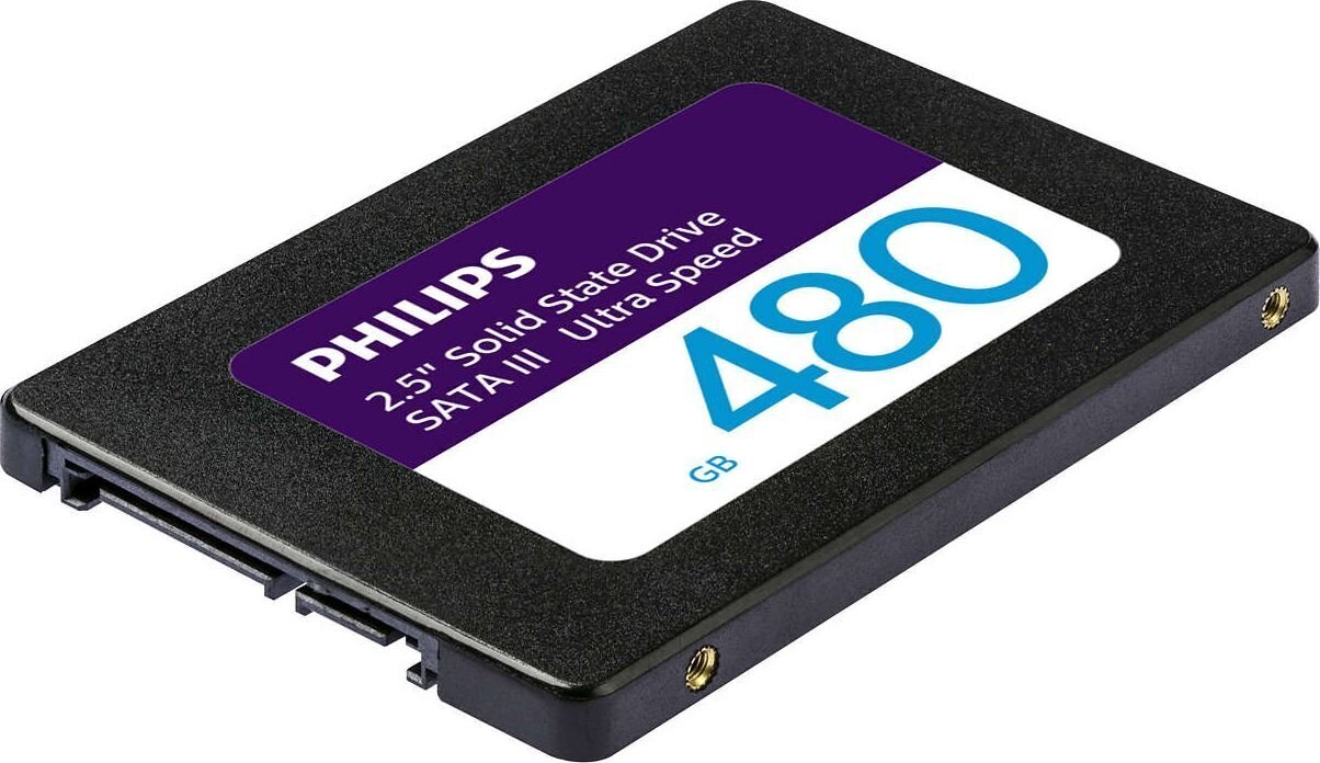 Philips INT SATA III 2,5" 480GB 550/480 MB/S DISKS цена и информация | Vidiniai kietieji diskai (HDD, SSD, Hybrid) | pigu.lt
