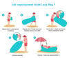 Oro gultas Royokamp Lazy Bag 240 x 70 x 50 cm, mėlynas kaina ir informacija | Pripučiami čiužiniai ir baldai | pigu.lt