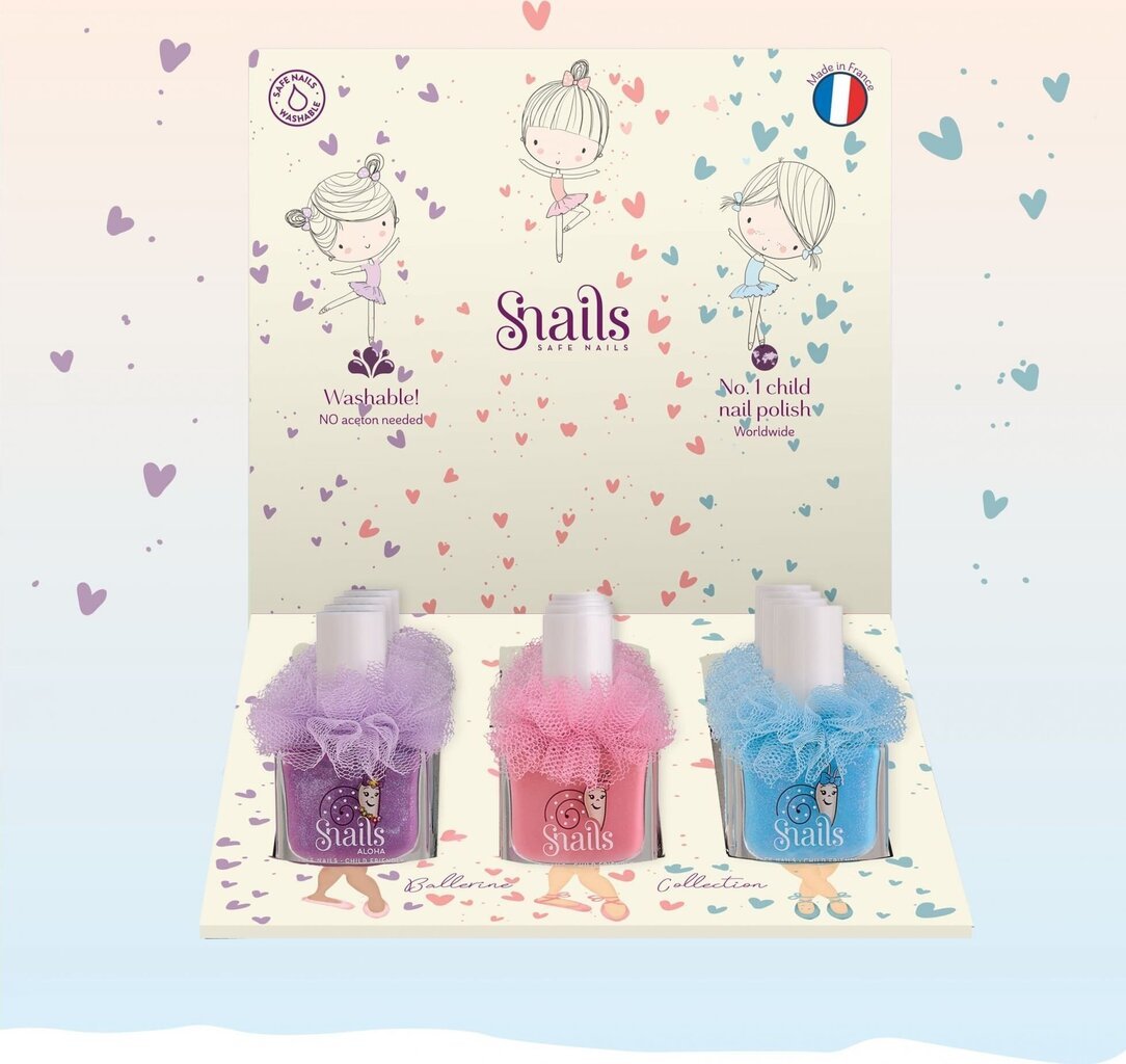 Nagų lakas vaikams Snails Ballerine Baby Cloud, 10.5 ml kaina ir informacija | Kosmetika vaikams ir mamoms | pigu.lt