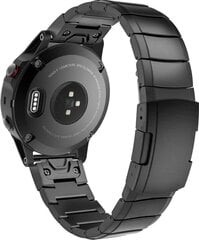 Garmin Fenix ​​3 / 5X / 3HR / 5X PLUS / 6X / 6X PRO / 7X (26MM) Ремешок для часов Tech Protect Steelband. Нержавеющая сталь. Черный цена и информация | Аксессуары для смарт-часов и браслетов | pigu.lt