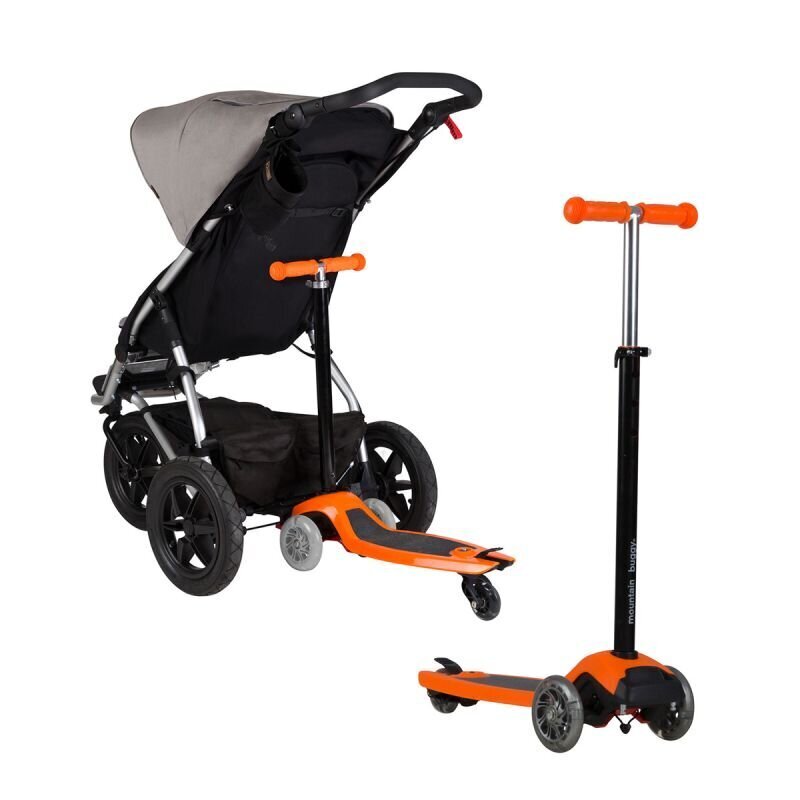 Triratis paspirtukas Mountain Buggy Freerider, juodas + oranžinis kaina ir informacija | Paspirtukai | pigu.lt