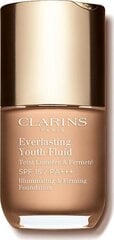 "Clarins Everlasting Youth Fluid" ilgalaikis senėjimą stabdantis makiažas 108 Sand 30 ml kaina ir informacija | Makiažo pagrindai, pudros | pigu.lt