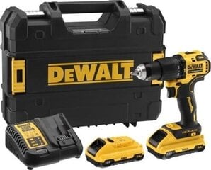 Akumuliatorinis smūginis suktuvas - gręžtuvas Dewalt DCD709L2T-QW kaina ir informacija | Suktuvai, gręžtuvai | pigu.lt