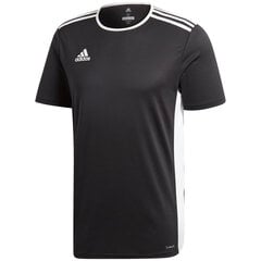 Vaikiški marškinėliai adidas Entrada 18 Jersey JUNIOR black CF1035/CF1041 kaina ir informacija | Futbolo apranga ir kitos prekės | pigu.lt