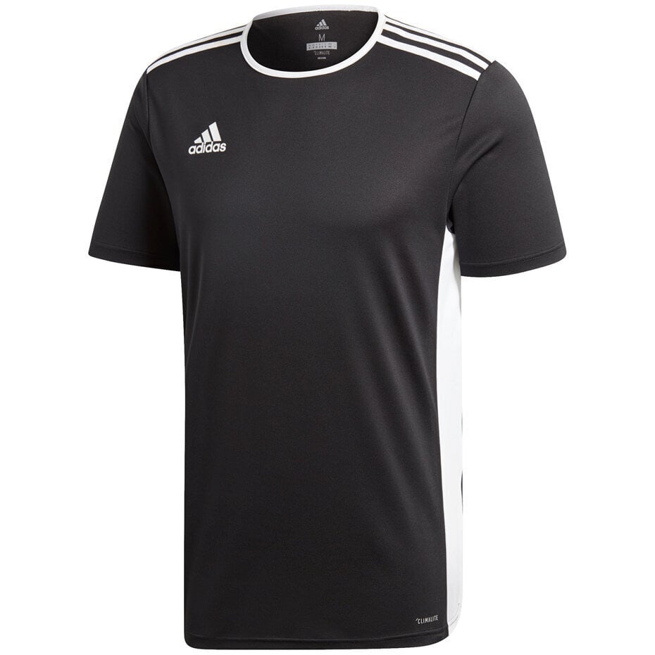 Vaikiški marškinėliai adidas Entrada 18 Jersey JUNIOR black CF1035/CF1041 цена и информация | Futbolo apranga ir kitos prekės | pigu.lt