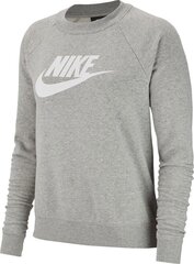 Sportinis džemperis moterims Nike Essentials Crew FLC HBR BV4112 063, pilkas kaina ir informacija | Džemperiai moterims | pigu.lt