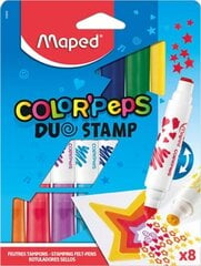 Фломастеры MAPED Color'peps DuoStamp, 8 цветов цена и информация | Maped Товары для детей и младенцев | pigu.lt