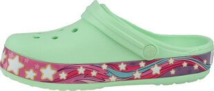 Шлепанцы для девочек Crocs Fun Lab Unicorn Band Clog, зеленый цвет цена и информация | Детские резиновые сабо | pigu.lt