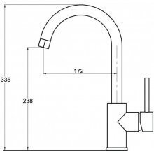 Virtuvinis vandens maišytuvas Sabia 5523-120, tamsiai rudas kaina ir informacija | Vandens maišytuvai | pigu.lt