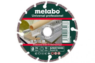 Diamond cutting disc 76x10mm Professional UP, Metabo kaina ir informacija | Pjūklai, pjovimo staklės | pigu.lt