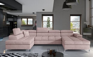 Мягкий уголок NORE Eduardo, светло-розовый цена и информация | Угловые диваны | pigu.lt