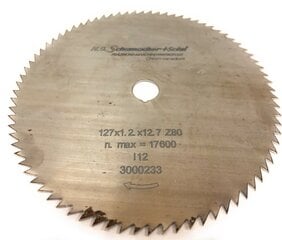 Medžio pjovimo diskas Ø127 x 1.2x 12.7mm, Z-80 H.O Schumacher+Sohn kaina ir informacija | Mechaniniai įrankiai | pigu.lt