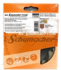 Medžio pjovimo diskas Ø140 x 2,4/1,4 x 20mm, Z-12 H.O Schumacher+Sohn kaina ir informacija | Mechaniniai įrankiai | pigu.lt