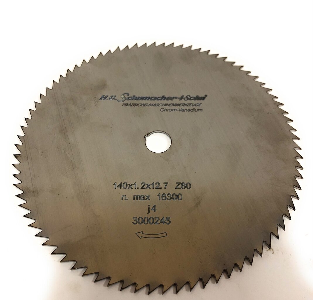 Medžio pjovimo diskas Ø140 x 1.2 x 12.7mm, Z-80 H.O Schumacher+Sohn kaina ir informacija | Mechaniniai įrankiai | pigu.lt
