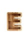 Medinė taupyklė raidė "E" kaina ir informacija | Originalios taupyklės | pigu.lt
