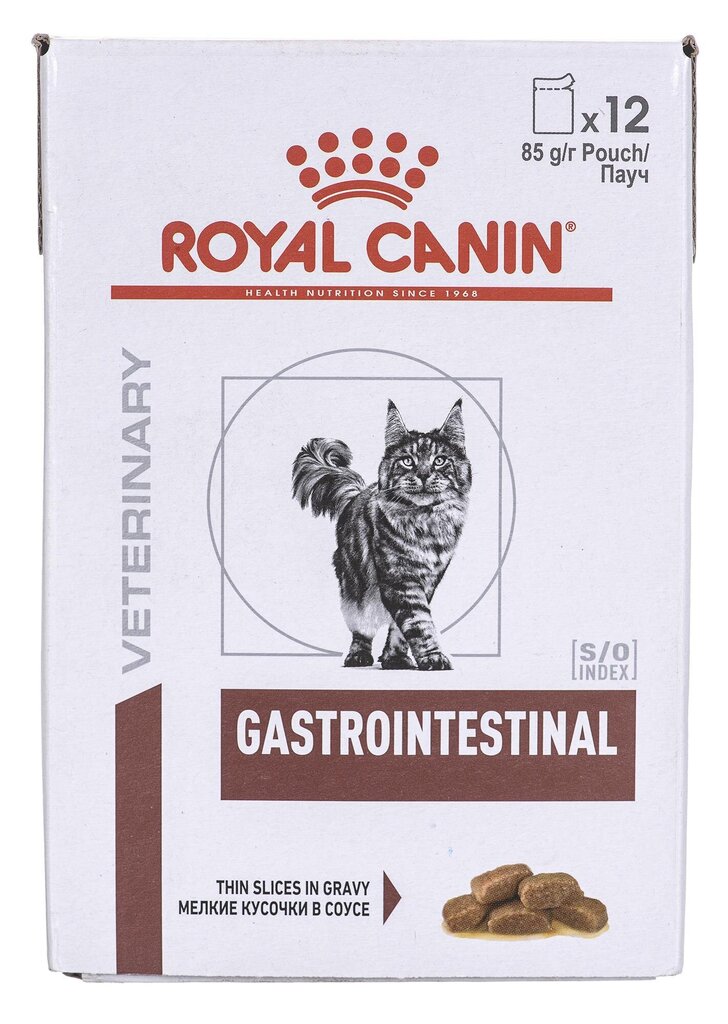 Royal Canin Gastro Intestinal suaugusioms katėms, 85 g x 12 vnt. kaina ir informacija | Konservai katėms | pigu.lt