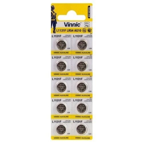 Vinnic AG10-10BB Blister elementai, 10 vnt цена и информация | Elementai | pigu.lt