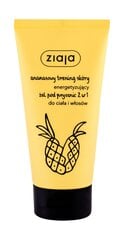 Dušo želė kūnui ir plaukams Ziaja Ananas 2in1, 160 ml kaina ir informacija | Dušo želė, aliejai | pigu.lt