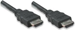 Кабель Manhattan HDMI/HDMI M/M, 2 м, черный цена и информация | Кабели и провода | pigu.lt