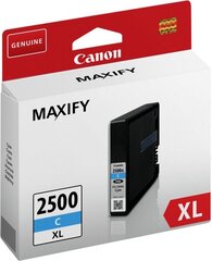 canon оригинальные чернила pgi-2500 c, 2500, голубой, 9,6 мл, 9301b001, canon maxify ib4050,ib4150,mb5050,mb5150,mb5350,mb5450 цена и информация | Картриджи для струйных принтеров | pigu.lt