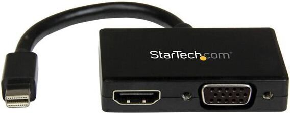 Adapteris StarTech MDP2HDVGA 2-in-1 Mini DisplayPort to HDMI VGA kaina ir informacija | Adapteriai, USB šakotuvai | pigu.lt