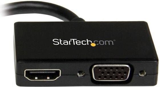 Adapteris StarTech MDP2HDVGA 2-in-1 Mini DisplayPort to HDMI VGA kaina ir informacija | Adapteriai, USB šakotuvai | pigu.lt