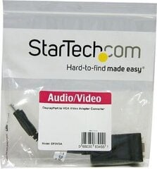 Adapteris StarTech DP2VGA DisplayPort VGA kaina ir informacija | Adapteriai, USB šakotuvai | pigu.lt
