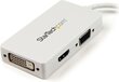 Adapteris StarTech MDP2VGDVHDW Mini DisplayPort to VGA/DVI/HDMI kaina ir informacija | Adapteriai, USB šakotuvai | pigu.lt