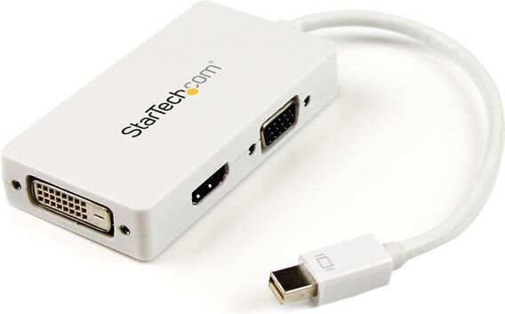 Adapteris StarTech MDP2VGDVHDW Mini DisplayPort to VGA/DVI/HDMI kaina ir informacija | Adapteriai, USB šakotuvai | pigu.lt