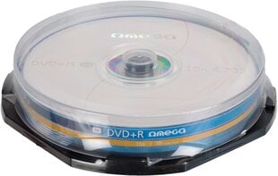 DVD+R Omega, 10 vnt. цена и информация | Виниловые пластинки, CD, DVD | pigu.lt