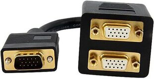 Кабель StarTech VGASPL1VV VGA - 2x VGA, 0.3 m цена и информация | Кабели и провода | pigu.lt