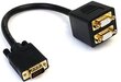 StarTech VGASPL1VV VGA - 2x VGA, 0.3 m kaina ir informacija | Kabeliai ir laidai | pigu.lt