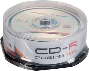 Omega Freestyle CD-R 700MB 52x 25шт Cake цена и информация | Виниловые пластинки, CD, DVD | pigu.lt