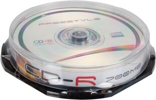 Omega Freestyle CD-R 700MB 52x 10шт Cake цена и информация | Виниловые пластинки, CD, DVD | pigu.lt