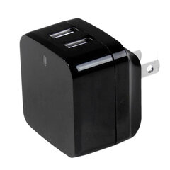 Сетевое зарядное устройство Startech USB2PACBK            Чёрный цена и информация | Зарядные устройства для телефонов | pigu.lt