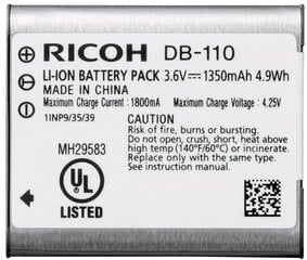 Ricoh DB-110 OTH (37838) kaina ir informacija | Ricoh Mobilieji telefonai, Foto ir Video | pigu.lt