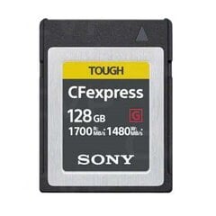 Карта памяти Sony CFexpress 128 Гб, Tough 1700/1480MB/s цена и информация | Карты памяти для фотоаппаратов, камер | pigu.lt