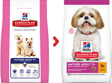 Hill's Sience Plan Small & Mini Mature Adult 7+ ėdalas šunims su vištiena, 1,5 kg kaina ir informacija | Sausas maistas šunims | pigu.lt
