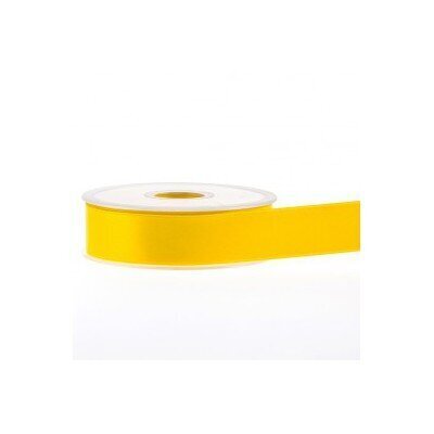 Atlasinė dekoratyvinė juostelė RainBow® 25 mm, spalva geltona, 25 m kaina ir informacija | Dovanų pakavimo priemonės | pigu.lt