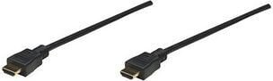 Кабель Manhattan HDMI-HDMI M/M 4K 30 Гц, черный, 1,8 м цена и информация | Кабели и провода | pigu.lt