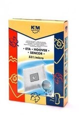 K&M Одноразовые мешки для пылесосов SENCOR / ETA / HOOVER (4шт) цена и информация | Аксессуары для пылесосов | pigu.lt