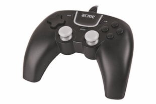Žaidimų konsolė „ACME GA-05“, USB, 10 mygtukų, juoda EOL kaina ir informacija | Žaidimų pultai  | pigu.lt