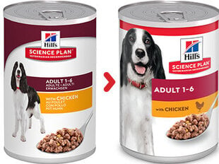 Hill's Sience Plan Adult ėdalas šunims su vištiena, 370g kaina ir informacija | Konservai šunims | pigu.lt