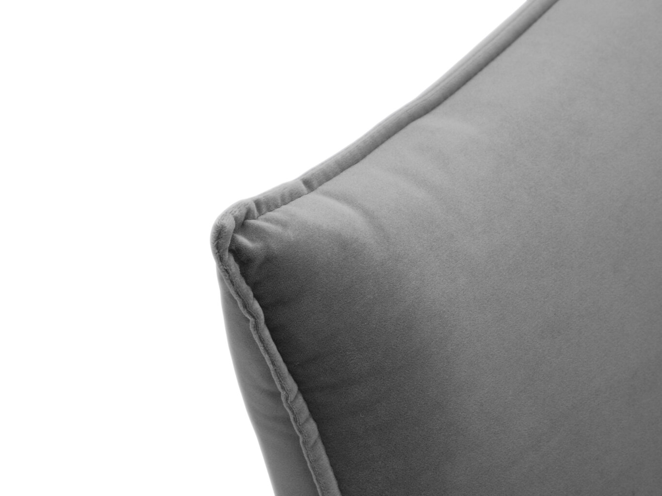 Dvivietė aksominė sofa Milo Casa Elio, šviesiai pilka/auksinės spalvos kaina ir informacija | Sofos | pigu.lt